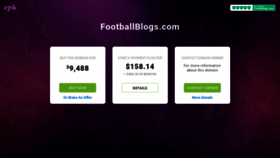 What Footballblogs.com website looked like in 2019 (4 years ago)