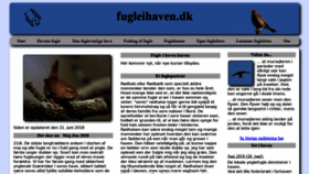 What Fugleihaven.dk website looked like in 2019 (4 years ago)