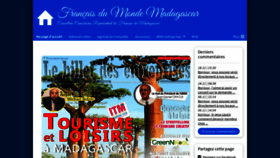 What Francaisdumonde-madagascar.com website looked like in 2019 (4 years ago)