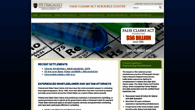 What Falseclaimsact.com website looked like in 2019 (5 years ago)