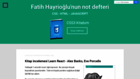 What Fatihhayrioglu.com website looked like in 2019 (4 years ago)