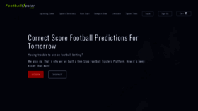 What Footballtipster.net website looked like in 2019 (6 years ago)