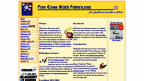 What Free-cross-stitch-pattern.com website looked like in 2019 (4 years ago)