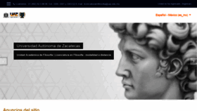 What Filosdist.uaz.edu.mx website looked like in 2019 (4 years ago)