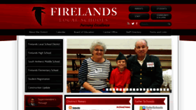 What Firelandsschools.org website looked like in 2019 (4 years ago)