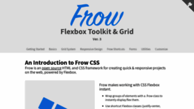 What Frowcss.com website looked like in 2019 (4 years ago)