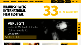 What Filmfest-braunschweig.de website looked like in 2019 (4 years ago)