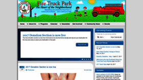 What Firetruckparkfund.org website looked like in 2019 (4 years ago)