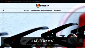 What Firesta.lt website looked like in 2019 (4 years ago)