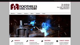 What Foothillssteel.com website looked like in 2019 (4 years ago)