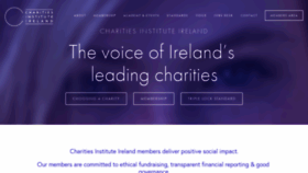 What Fundraisingireland.ie website looked like in 2019 (4 years ago)