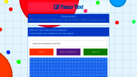 What Fancytext.co website looked like in 2019 (4 years ago)
