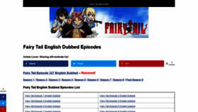What Fairytailepisodesenglish.com website looked like in 2019 (4 years ago)