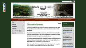 What Fremontny.org website looked like in 2019 (4 years ago)
