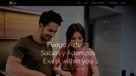 What Fuegoazteca.com website looked like in 2019 (4 years ago)
