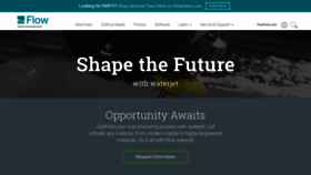 What Flowwaterjet.com website looked like in 2019 (5 years ago)