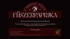 What Farkaspaprika.hu website looked like in 2019 (4 years ago)