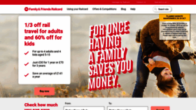 What Familyandfriends-railcard.co.uk website looked like in 2019 (4 years ago)