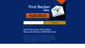 What First-backer.com website looked like in 2019 (4 years ago)