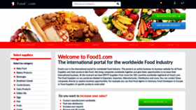 What Food1.com website looked like in 2019 (4 years ago)