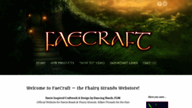 What Faecraft.com website looked like in 2019 (4 years ago)