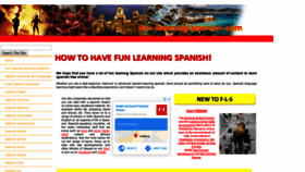 What Fun-learning-spanish.com website looked like in 2019 (4 years ago)