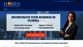 What Floridaincorporationservice.com website looked like in 2019 (4 years ago)