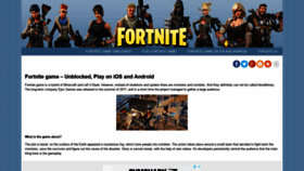 What Fortnite-game.com website looked like in 2019 (4 years ago)