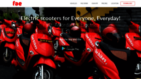 What Faebikes.com website looked like in 2019 (4 years ago)
