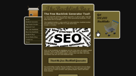 What Freebacklinkgenerator.net website looked like in 2019 (4 years ago)