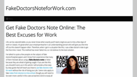 What Fakedoctorsnoteforwork.com website looked like in 2019 (4 years ago)
