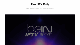 What Free-iptv.xyz website looked like in 2019 (4 years ago)