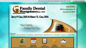 What Familydentalmontgomery.com website looked like in 2019 (4 years ago)