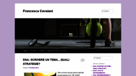 What Francescacavaiani.it website looked like in 2019 (4 years ago)