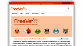 What Freevet.de website looked like in 2019 (4 years ago)