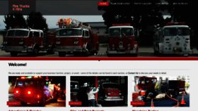 What Firetrucks4hire.com website looked like in 2019 (4 years ago)