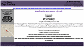 What Fortwaynepsychiatry.com website looked like in 2019 (4 years ago)