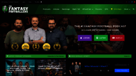 What Fantasyfootballers.com website looked like in 2019 (4 years ago)