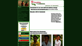 What Friendshipwithcambodia.org website looked like in 2019 (4 years ago)