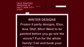 What Facepaintingparadise.com website looked like in 2019 (4 years ago)