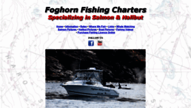 What Foghorncharters.com website looked like in 2019 (4 years ago)