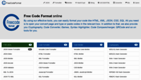 What Freecodeformat.com website looked like in 2019 (4 years ago)