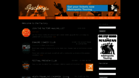 What Factorytheatre.com.au website looked like in 2019 (4 years ago)
