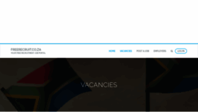 What Freerecruit.co.za website looked like in 2019 (4 years ago)