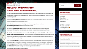 What Fachschaft-tga.de website looked like in 2019 (4 years ago)