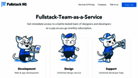 What Fullstackhq.com website looked like in 2019 (4 years ago)