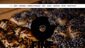 What Finebagels.com website looked like in 2019 (4 years ago)