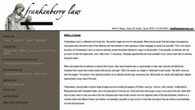 What Frankenberrylaw.com website looked like in 2019 (4 years ago)