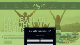 What Fifty50foods.com website looked like in 2019 (4 years ago)