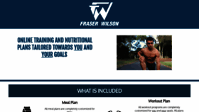 What Fraserwilsonfitness.com website looked like in 2019 (4 years ago)